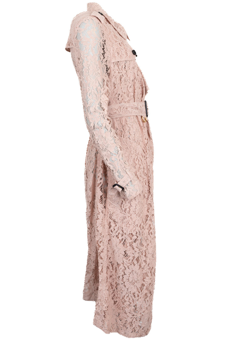 BURBERRY Lace Trench Cotton Pink