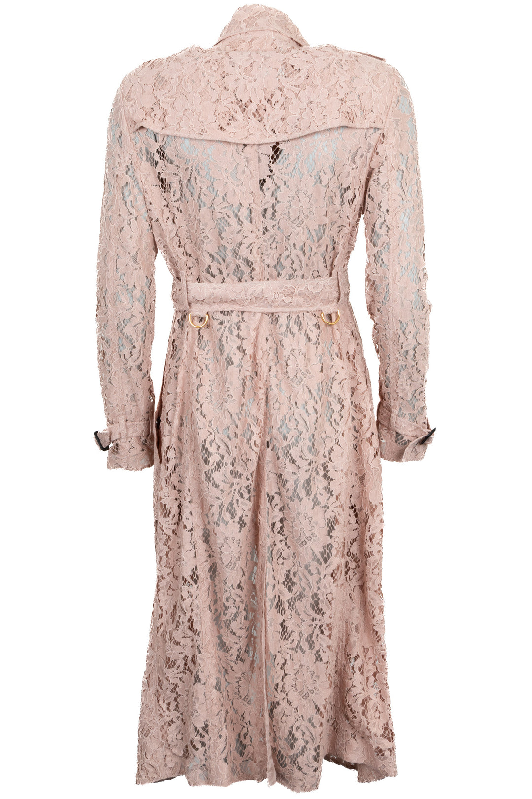 BURBERRY Lace Trench Cotton Pink