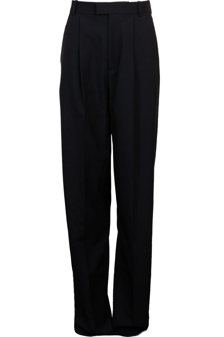 BOTTEGA VENETA Pleated Pants Wool Black
