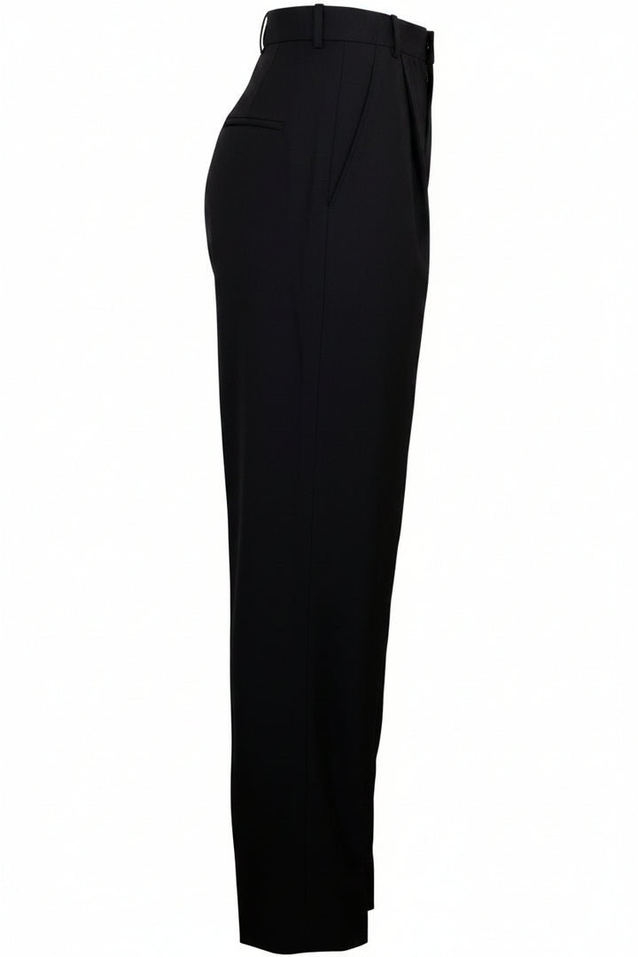 BOTTEGA VENETA Pleated Pants Wool Black