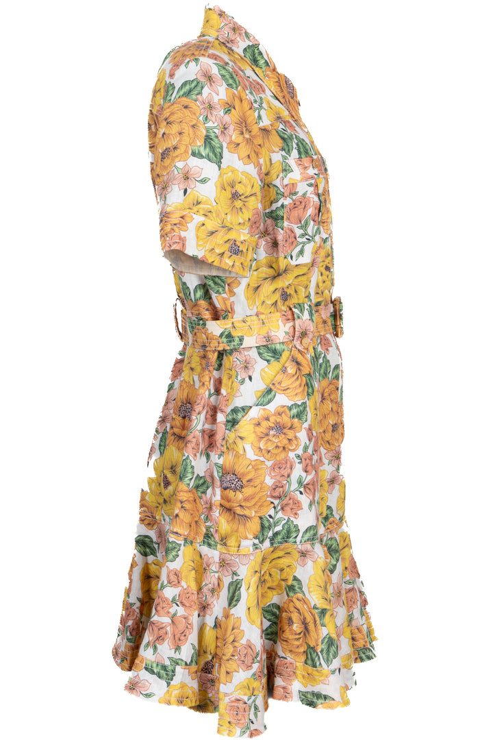 ZIMMERMANN Poppy Belted Mini Dress