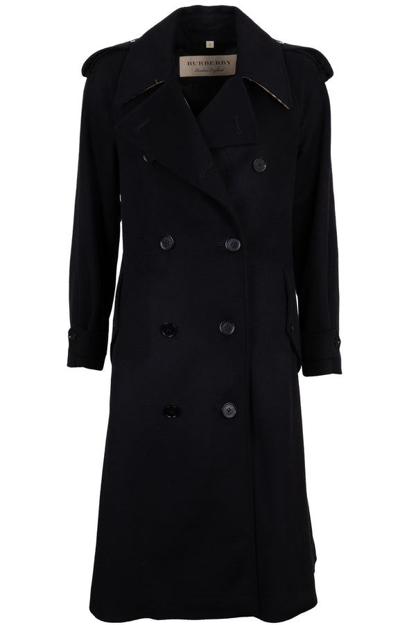 Manteau BURBERRY Laine Cachemire Noir