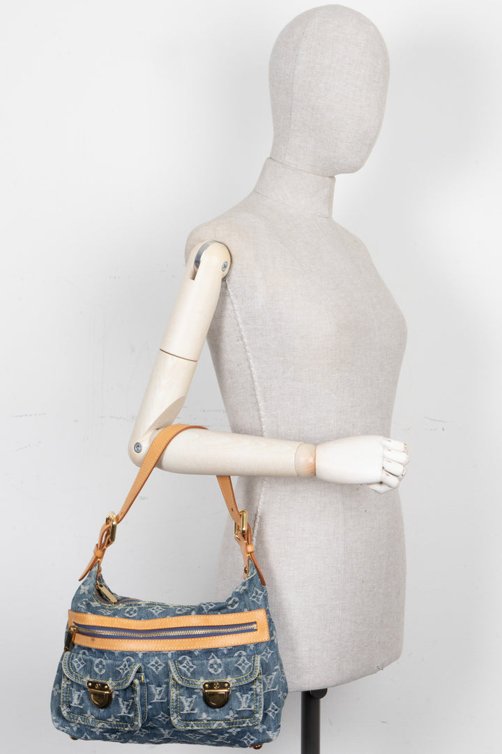 LOUIS VUITTON Baggy PM Bag Denim Blue