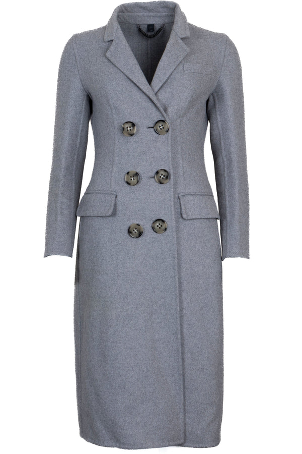 BURBERRY Prorsum Double-Breasted Cashmere Coat Grey