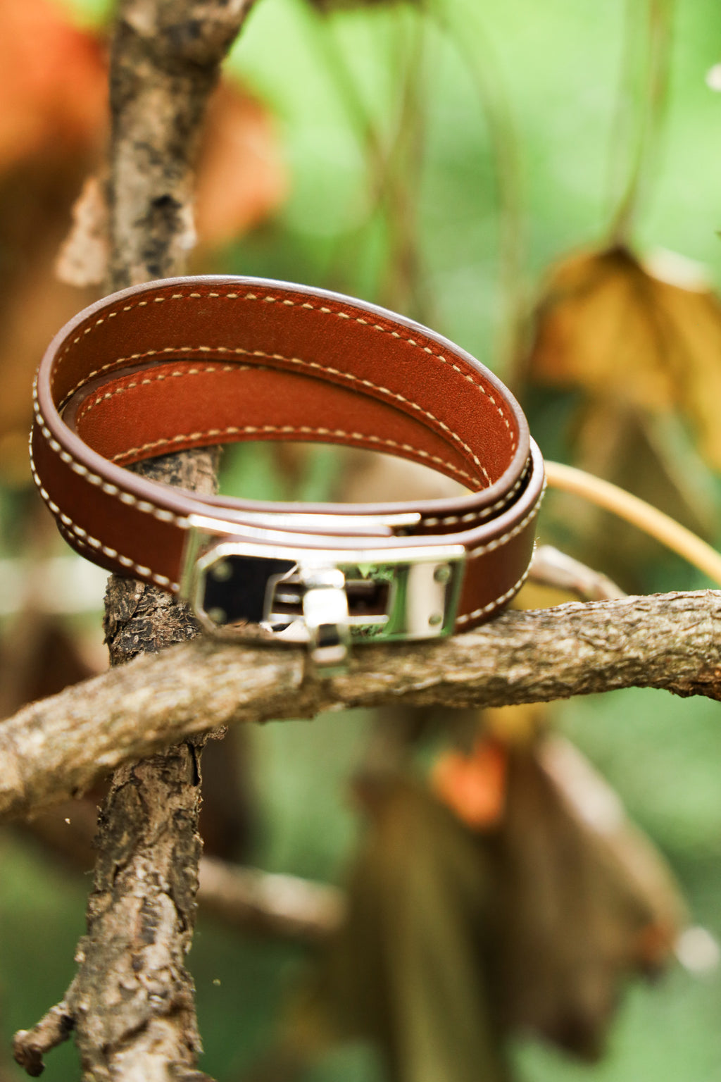 HERMÈS Kelly Double Tour Bracelet Barenia