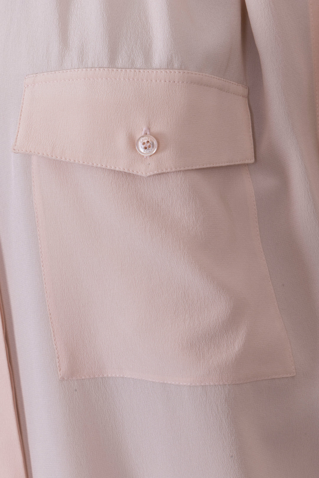 CHLOÉ Blouse à épaulettes en soie blush