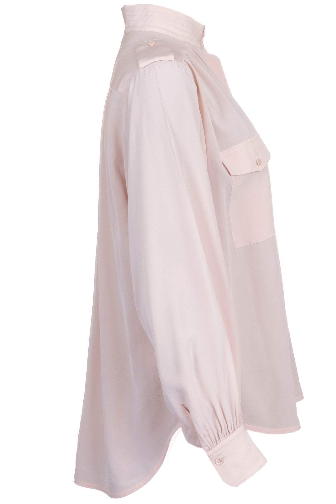 CHLOÉ Blouse à épaulettes en soie blush