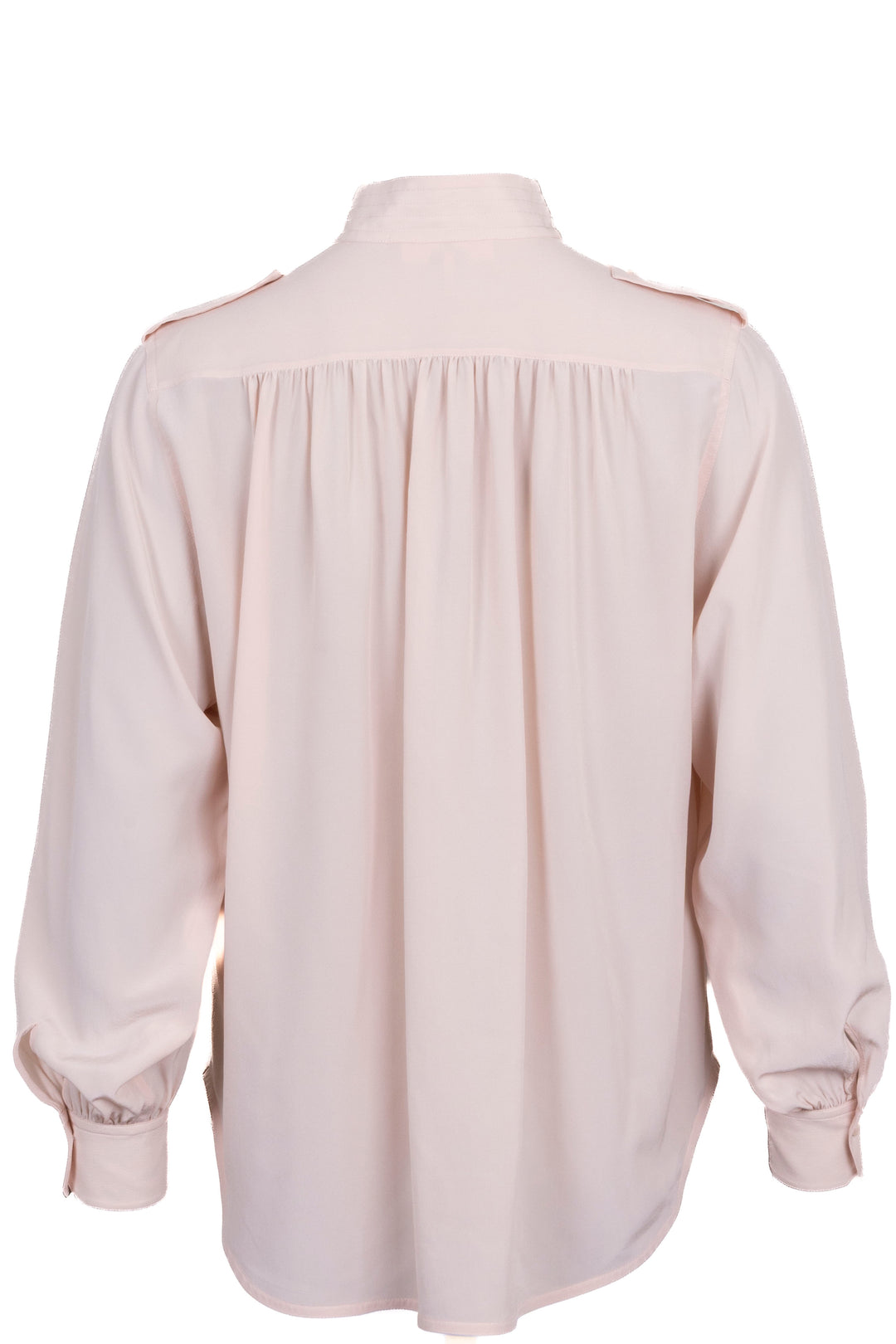 CHLOÉ Blouse à épaulettes en soie blush