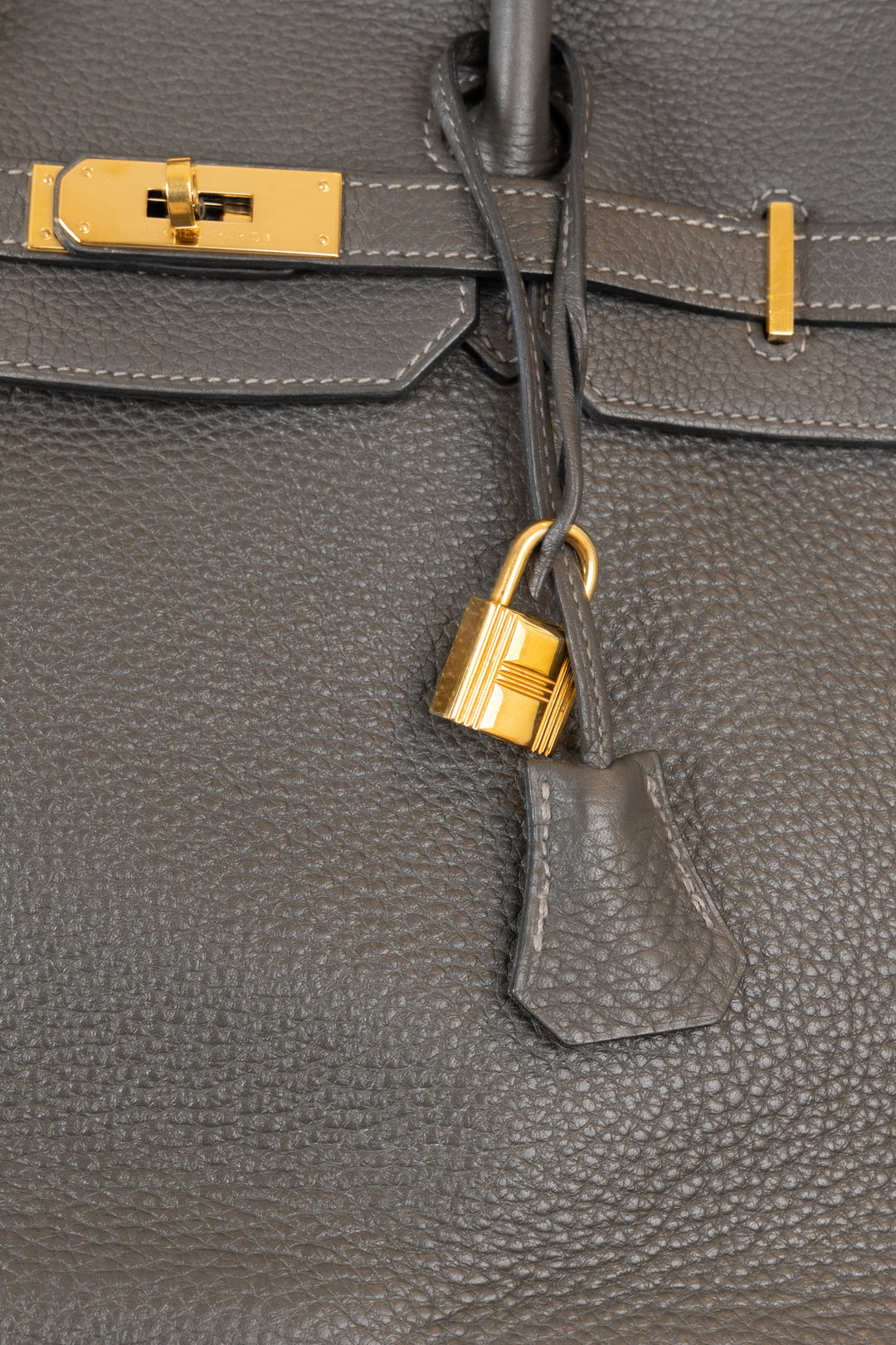 HERMÈS Birkin 35 Retourne Togo Gris Tourterelle