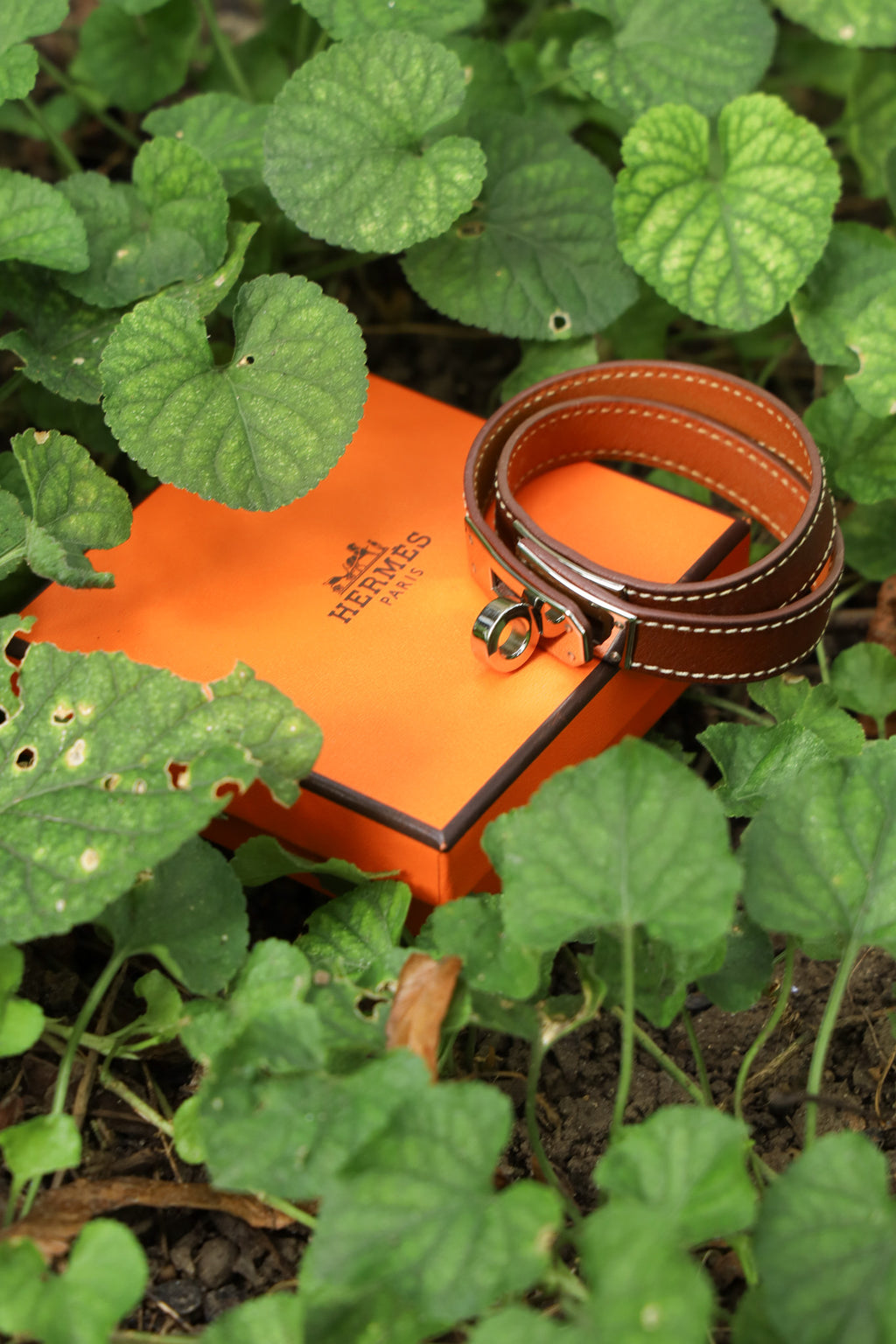 HERMÈS Kelly Double Tour Bracelet Barenia