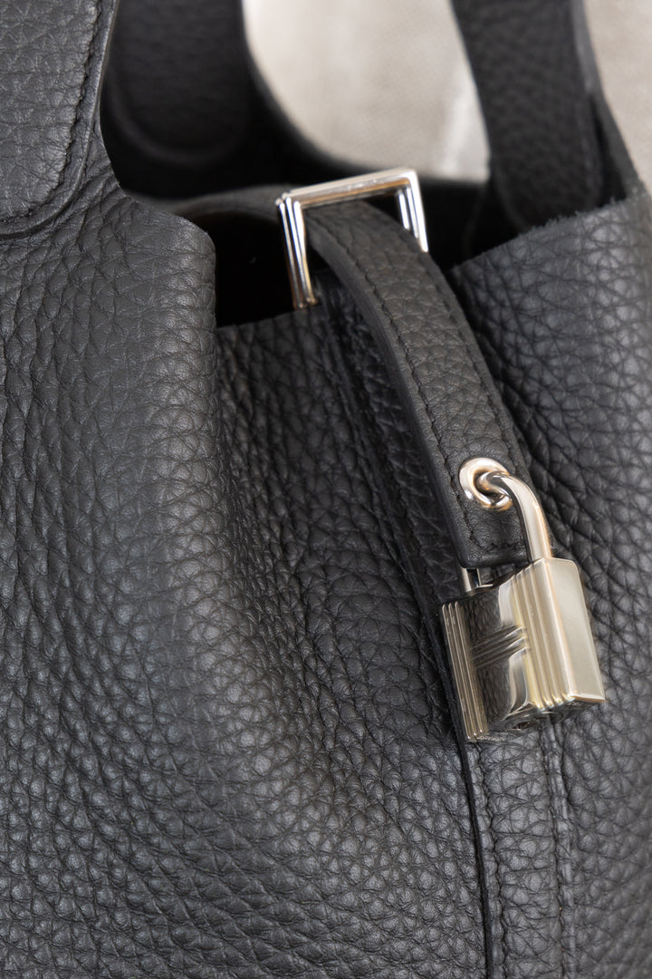 HERMÈS Picotin 22 Clemence Noir