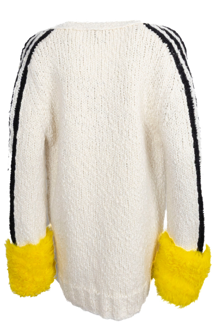 GUCCI X ADIDAS Cardigan Wool White with Sleeves