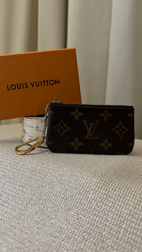 LOUIS VUITTON Key Chain Pochette MNG Canvas