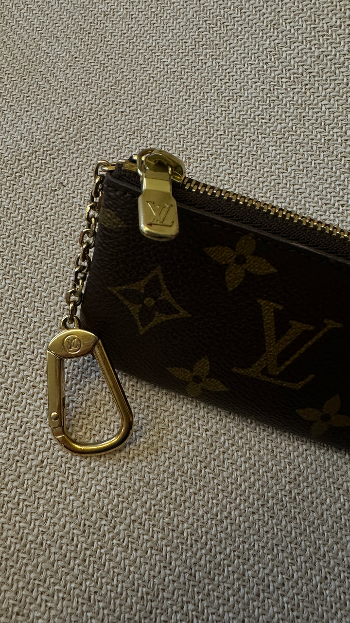 LOUIS VUITTON Key Chain Pochette MNG Canvas