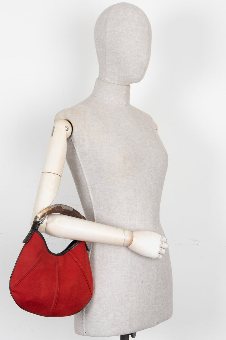 YVES SAINT LAURENT by Tom Ford Mini Mombasa Hand Bag Canvas