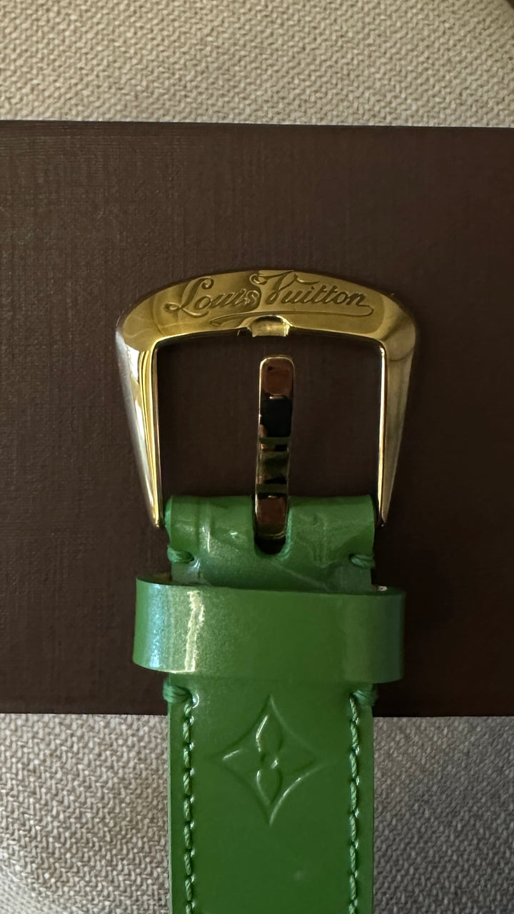 LOUIS VUITTON Belt Vernis MNG Green
