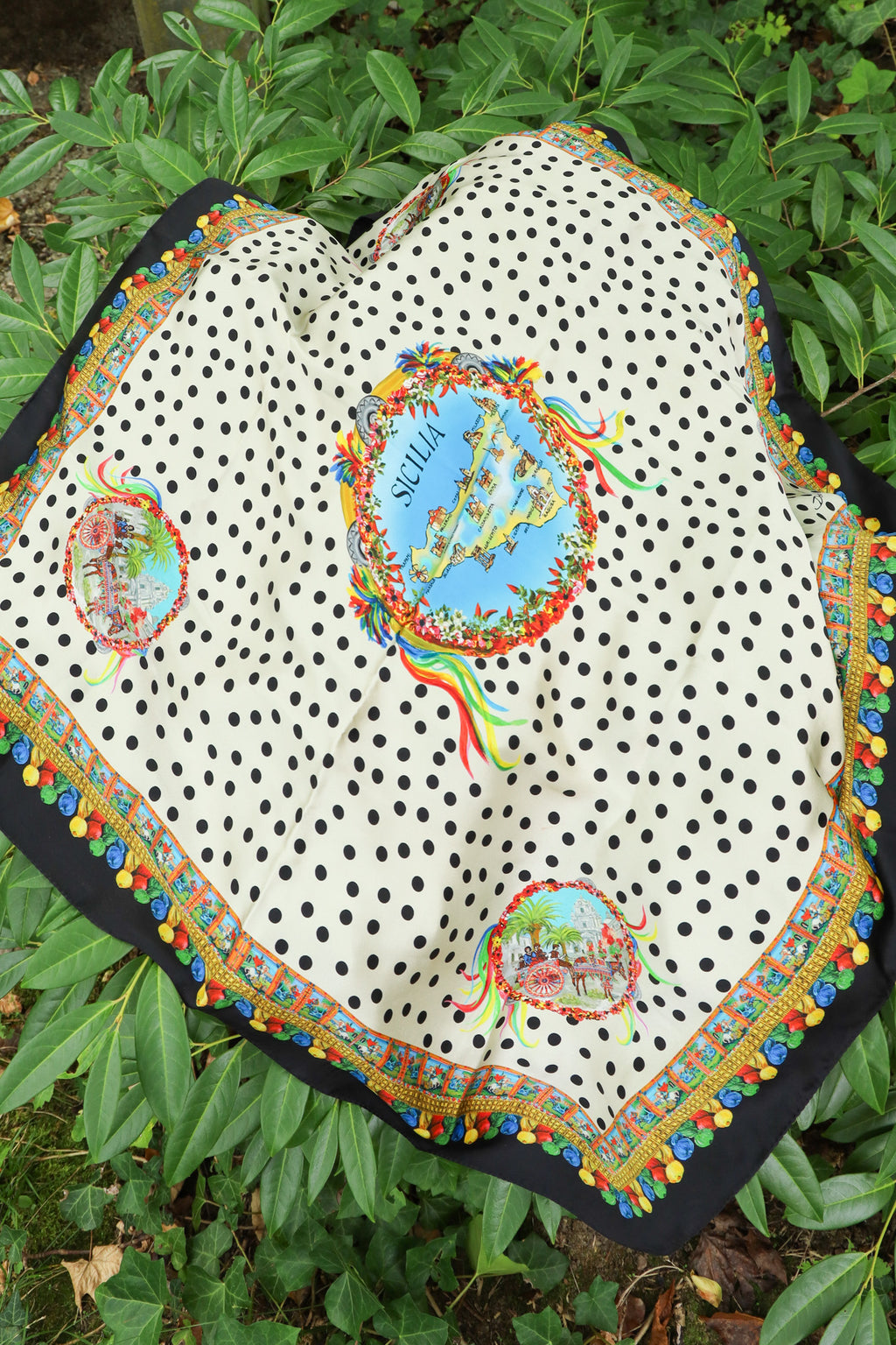 DOLCE&GABBANA Sicilia Scarf Silk