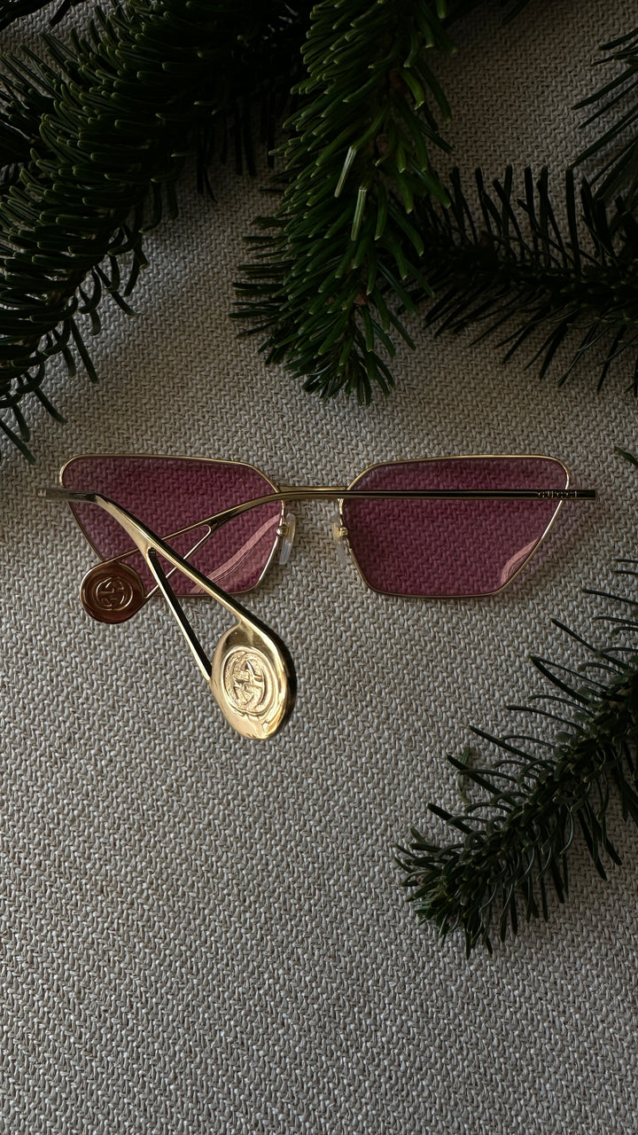 GUCCI Sunglasses Gold 0538S