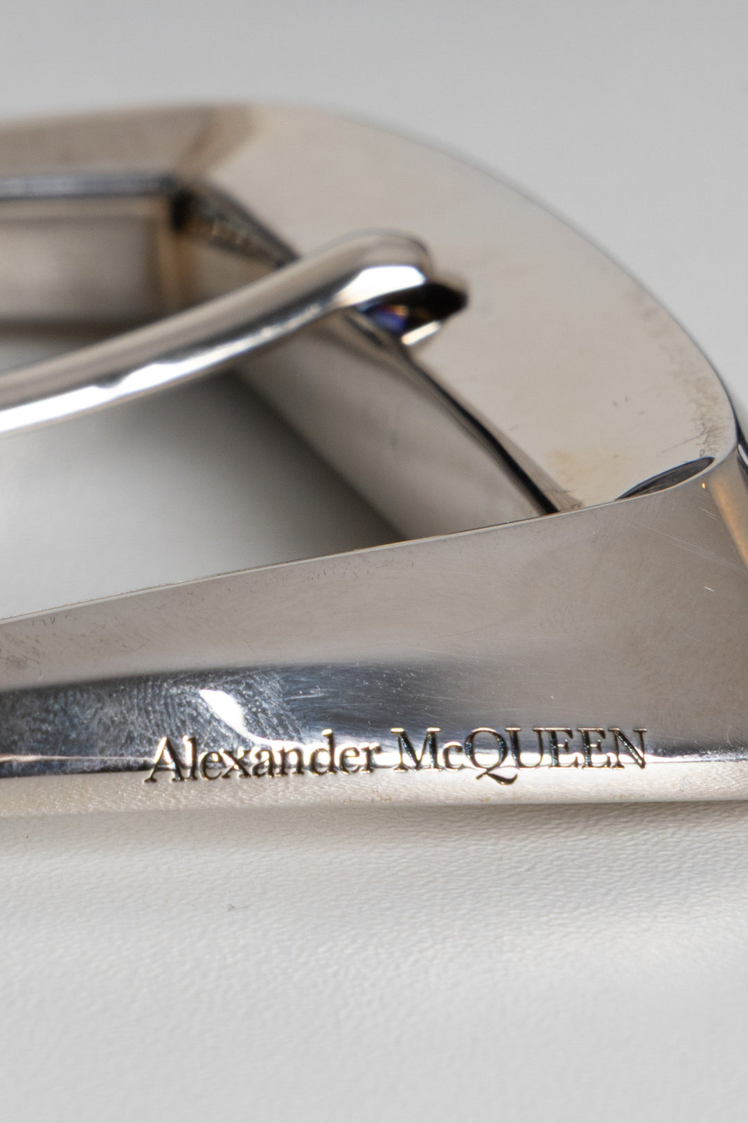ALEXANDER MCQUEEN Geometric Buckle Belt Black