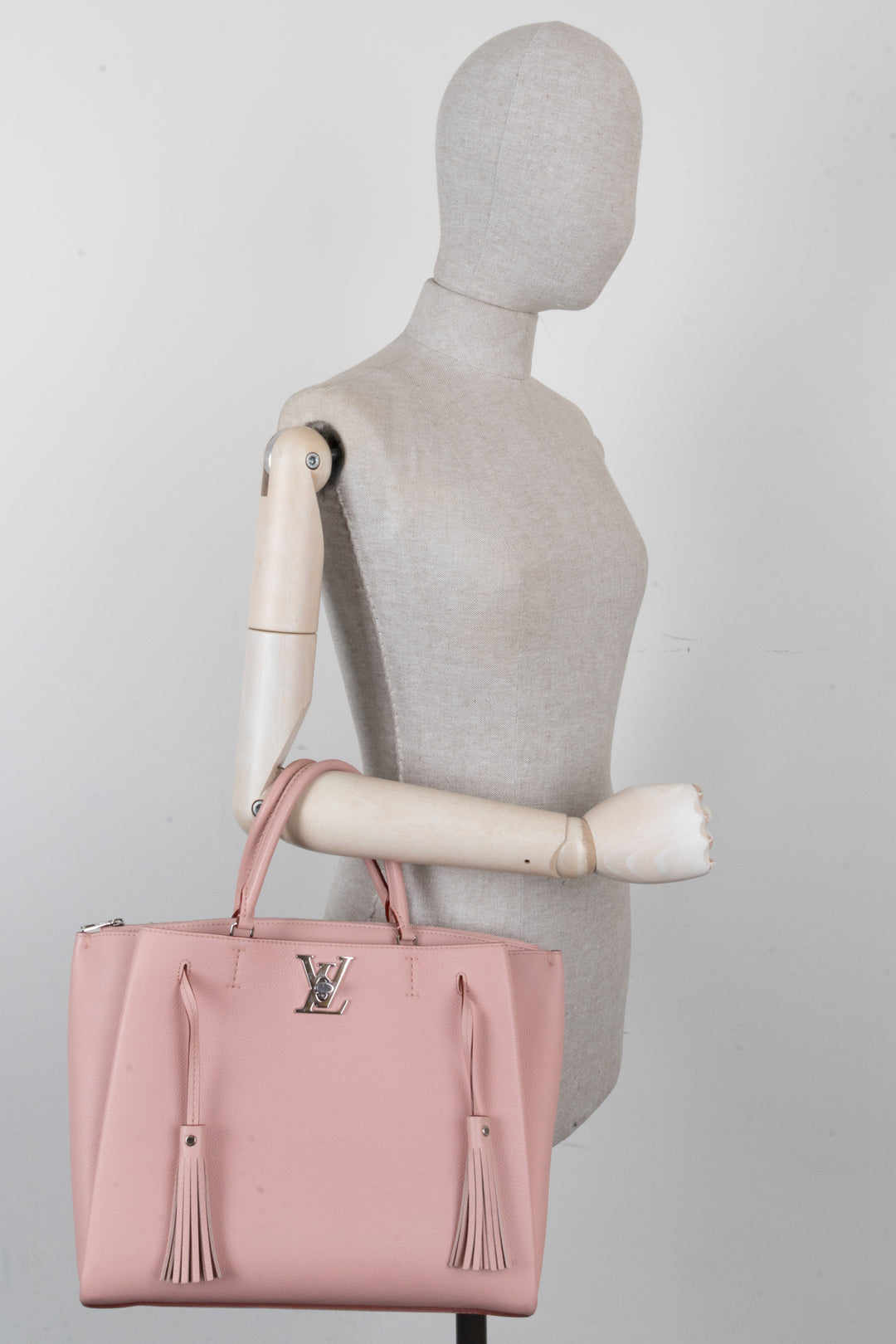 Sac LockMeTo LOUIS VUITTON en cuir rose