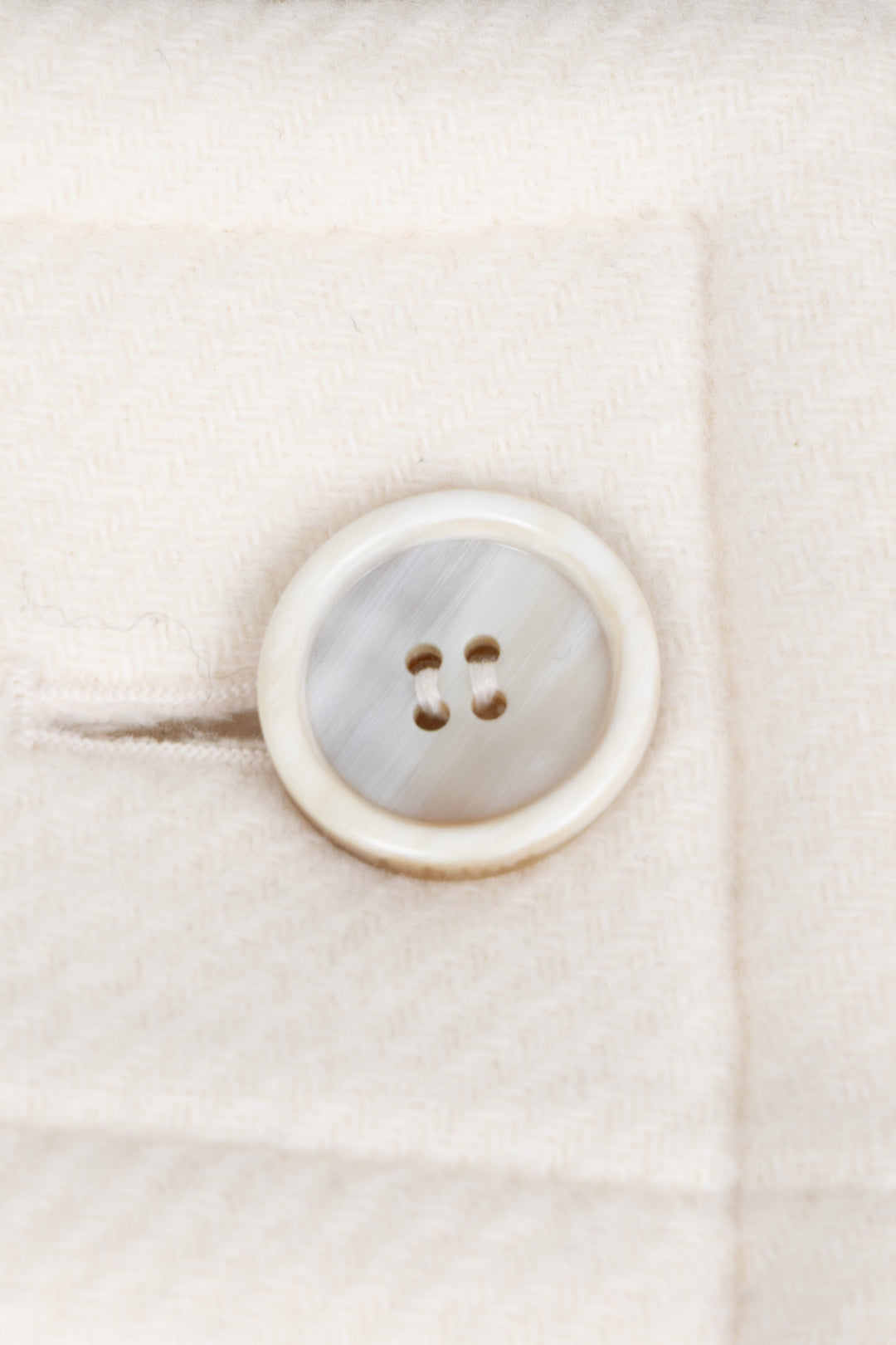 CHLOÉ Veste à deux boutons en laine blanc cassé