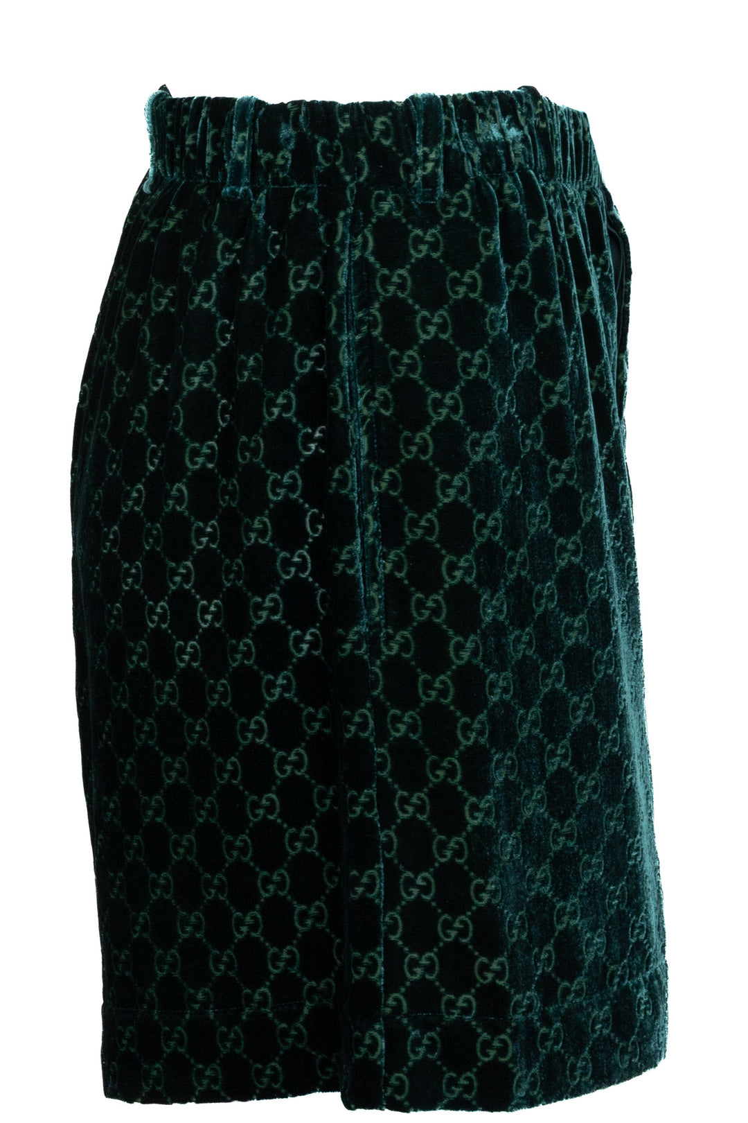 GUCCI GG Shorts Velvet Moss Green