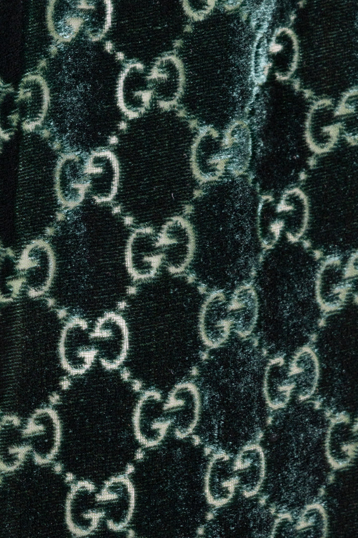 GUCCI GG Shorts Velvet Moss Green