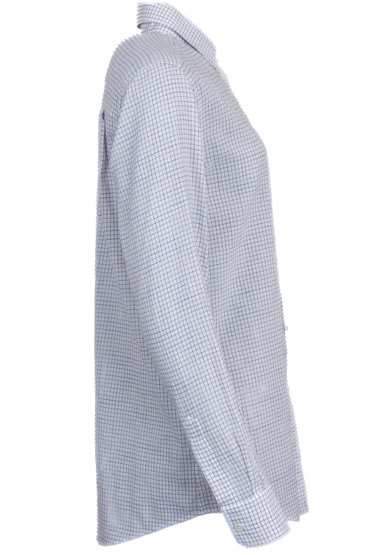 THE ROW Chemise boutonnée à carreaux Dalan en coton blanc