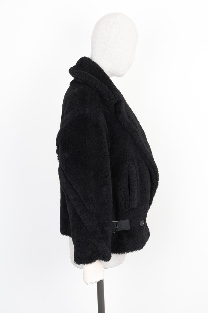 MAX MARA Alpaca Teddy Coat Black