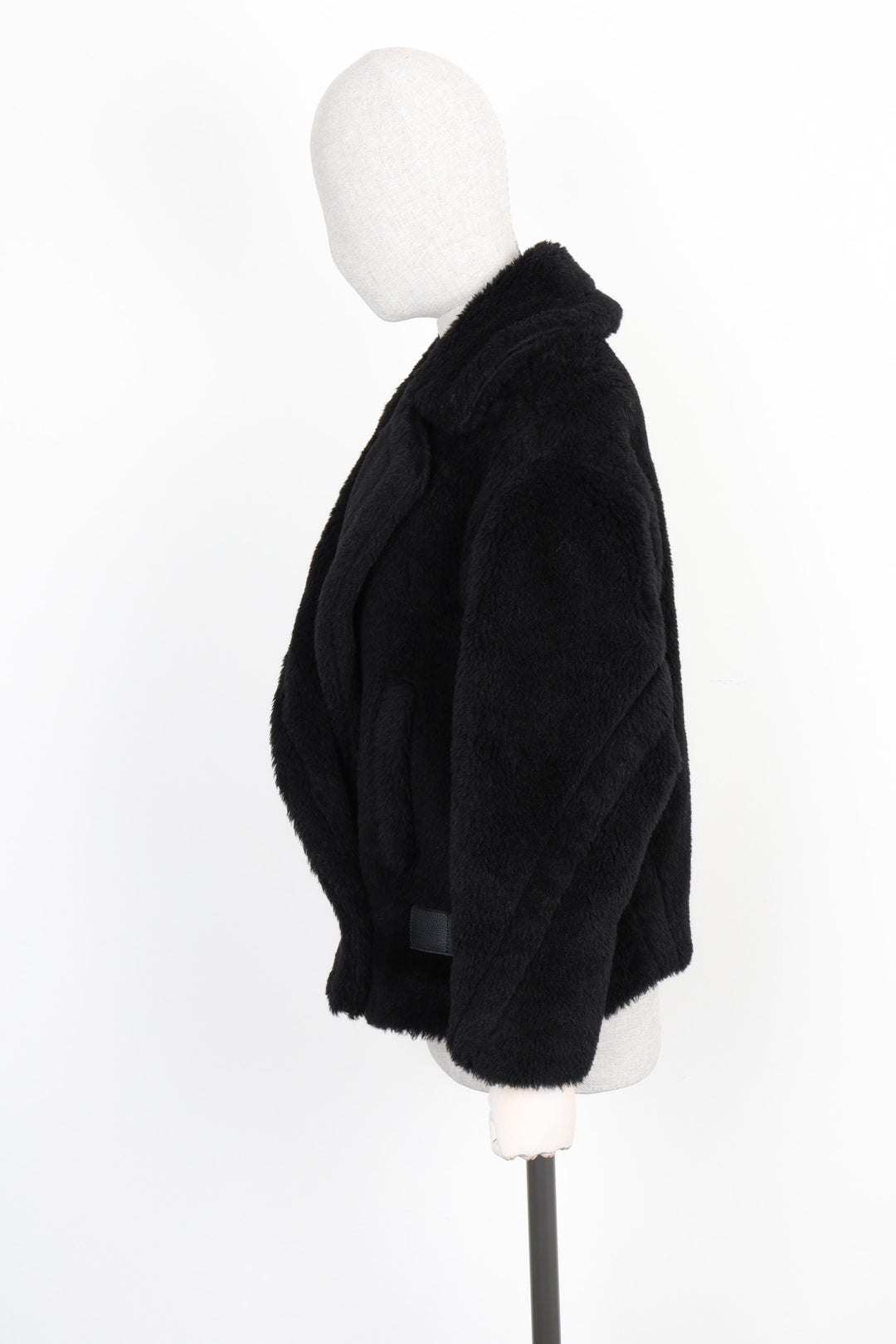 MAX MARA Alpaca Teddy Coat Black