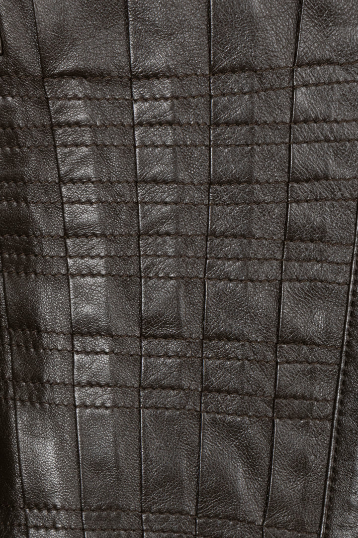 GUCCI Leather Jacket Khaki