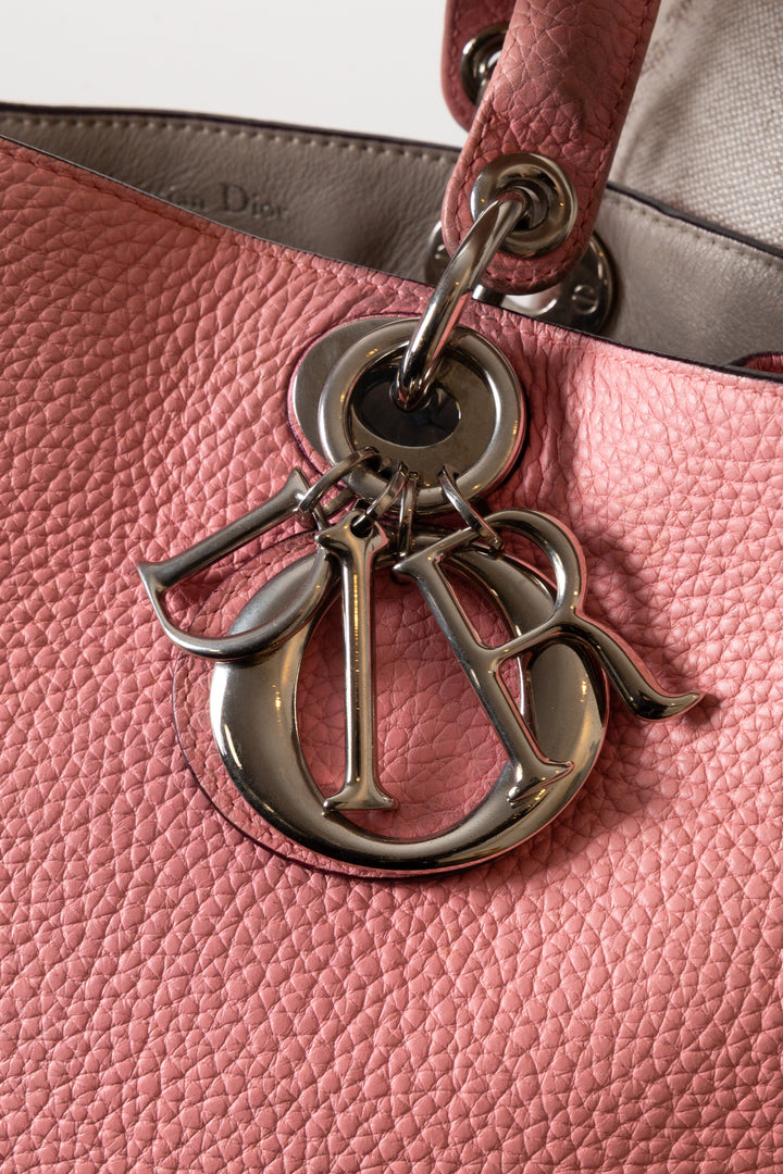 CHRISTIAN DIOR Cabas Diorissimo Cuir Rose