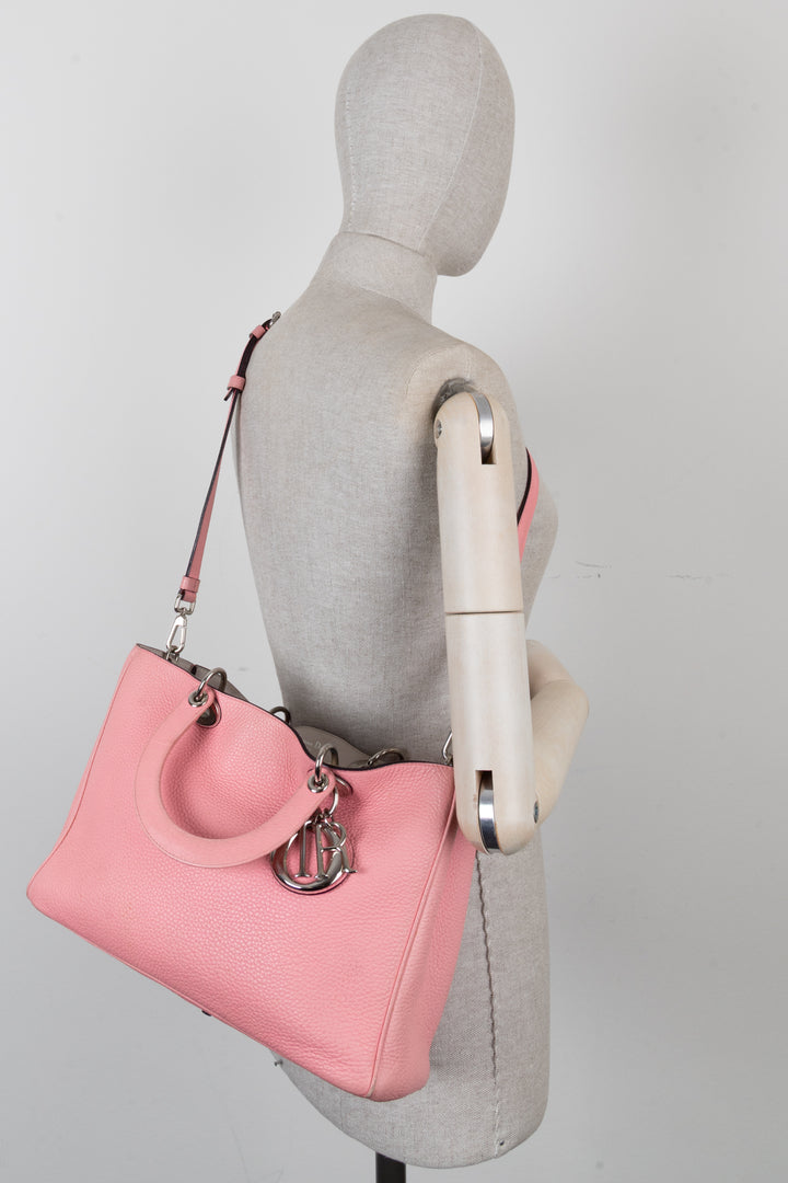 CHRISTIAN DIOR Cabas Diorissimo Cuir Rose