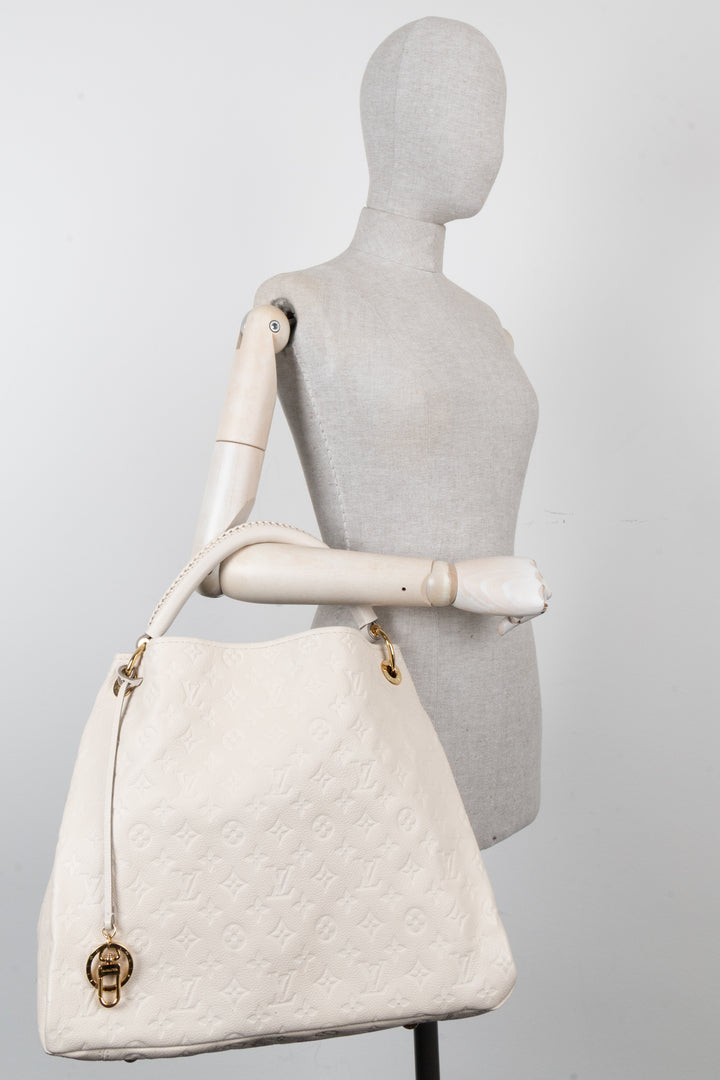 LOUIS VUITTON Artsy PM Bag Empreinte Ivory