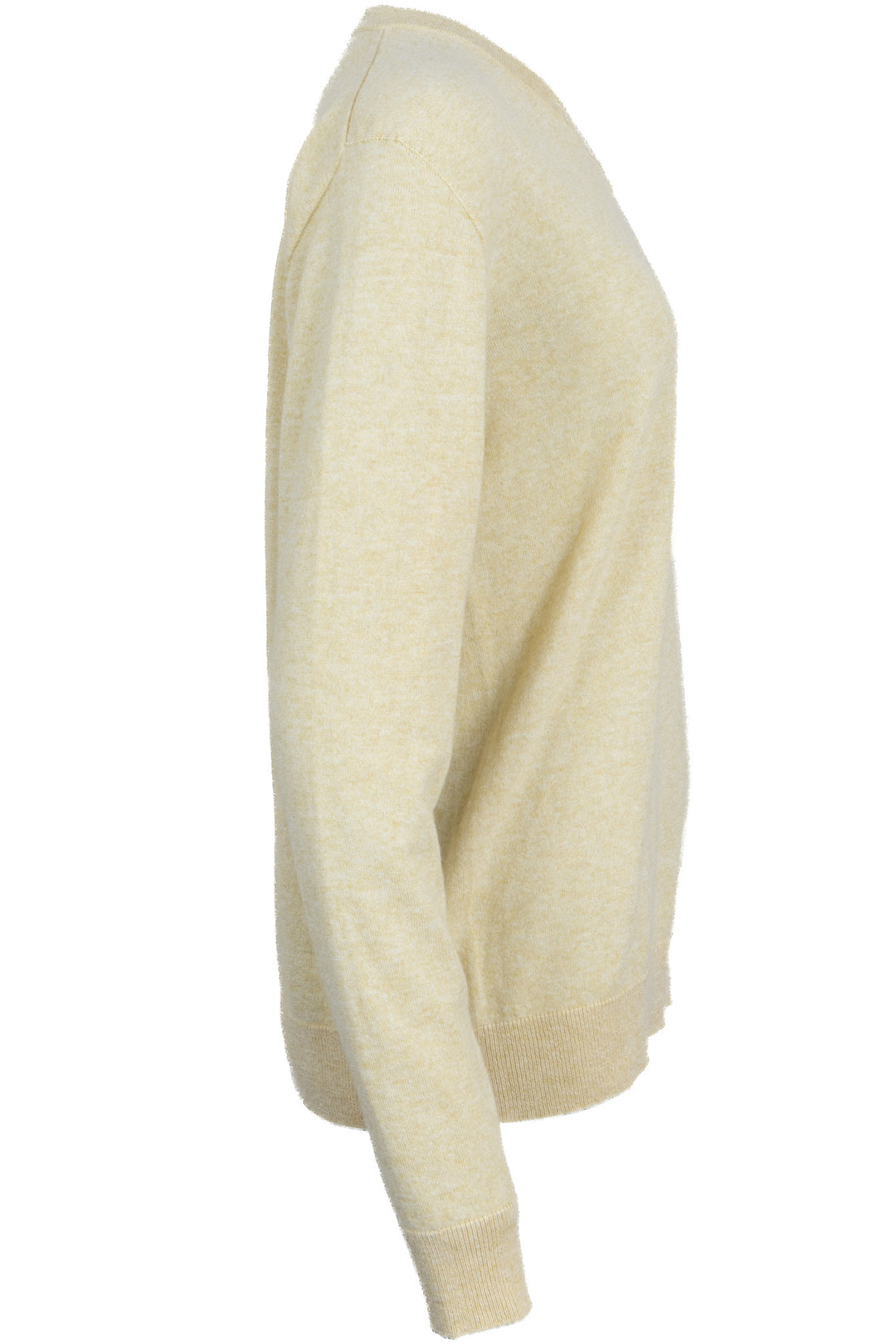 THE ROW V-Neck Knit Sweater Cashmere Yellow