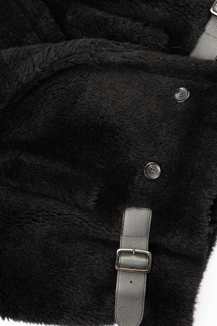 MAX MARA Alpaca Teddy Coat Black