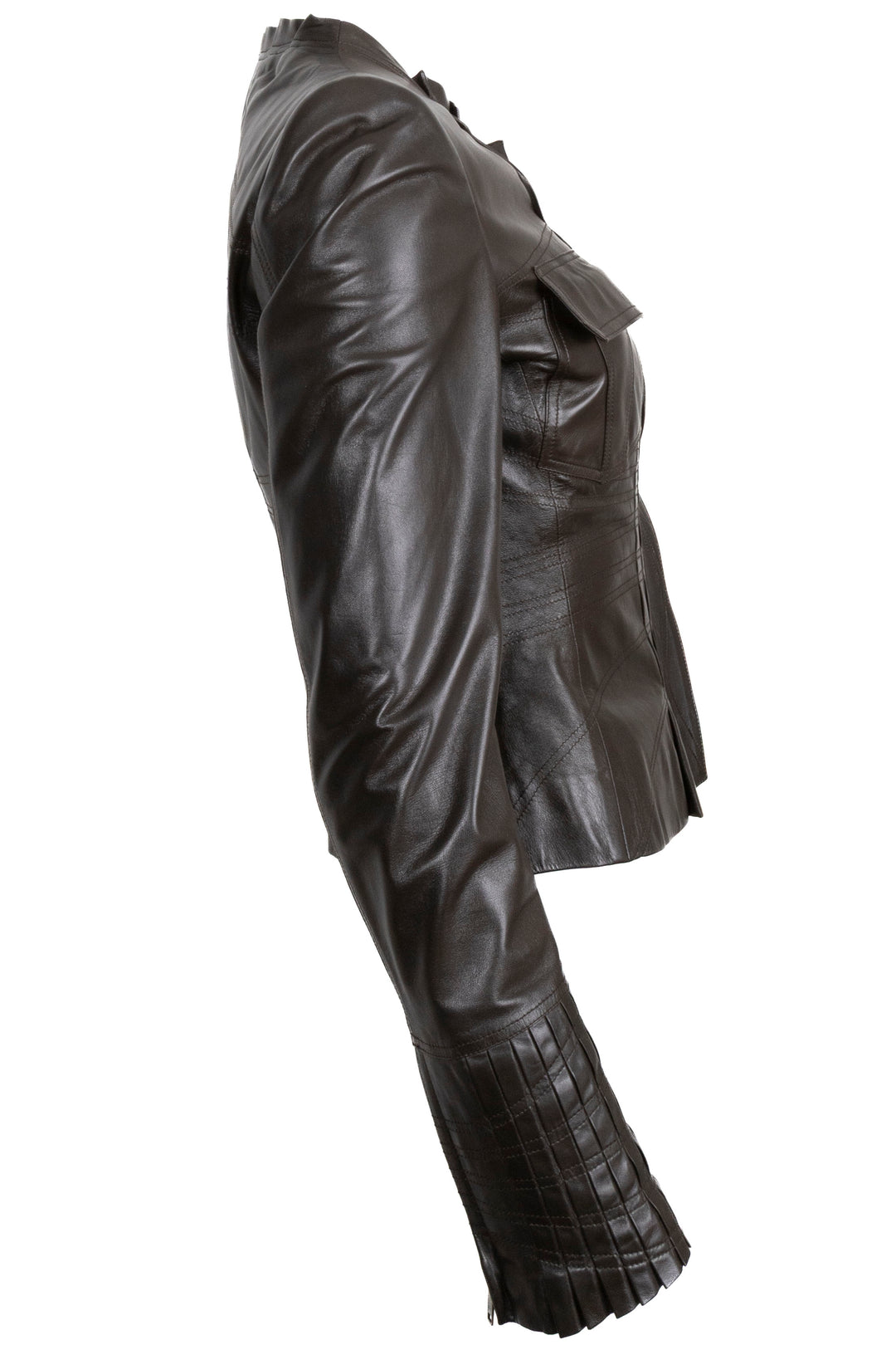 GUCCI Leather Jacket Khaki
