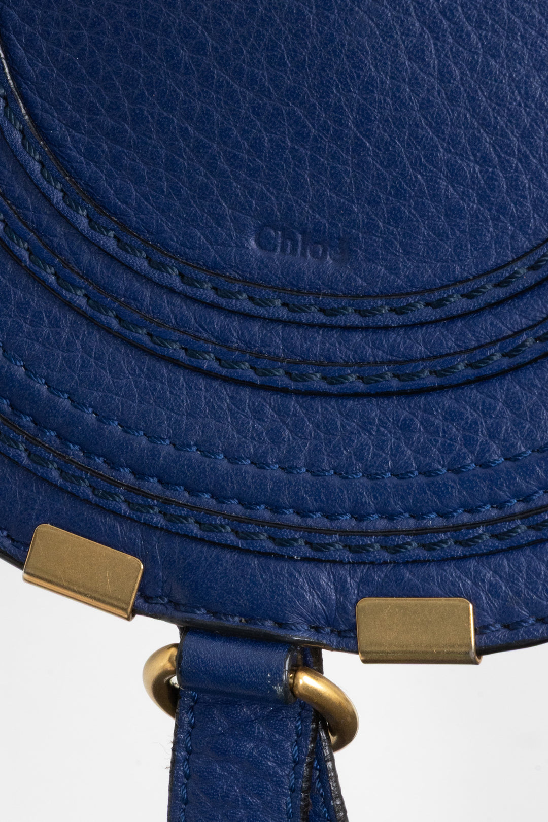 CHLOÉ Marcie Crossbody Bag Small Blue