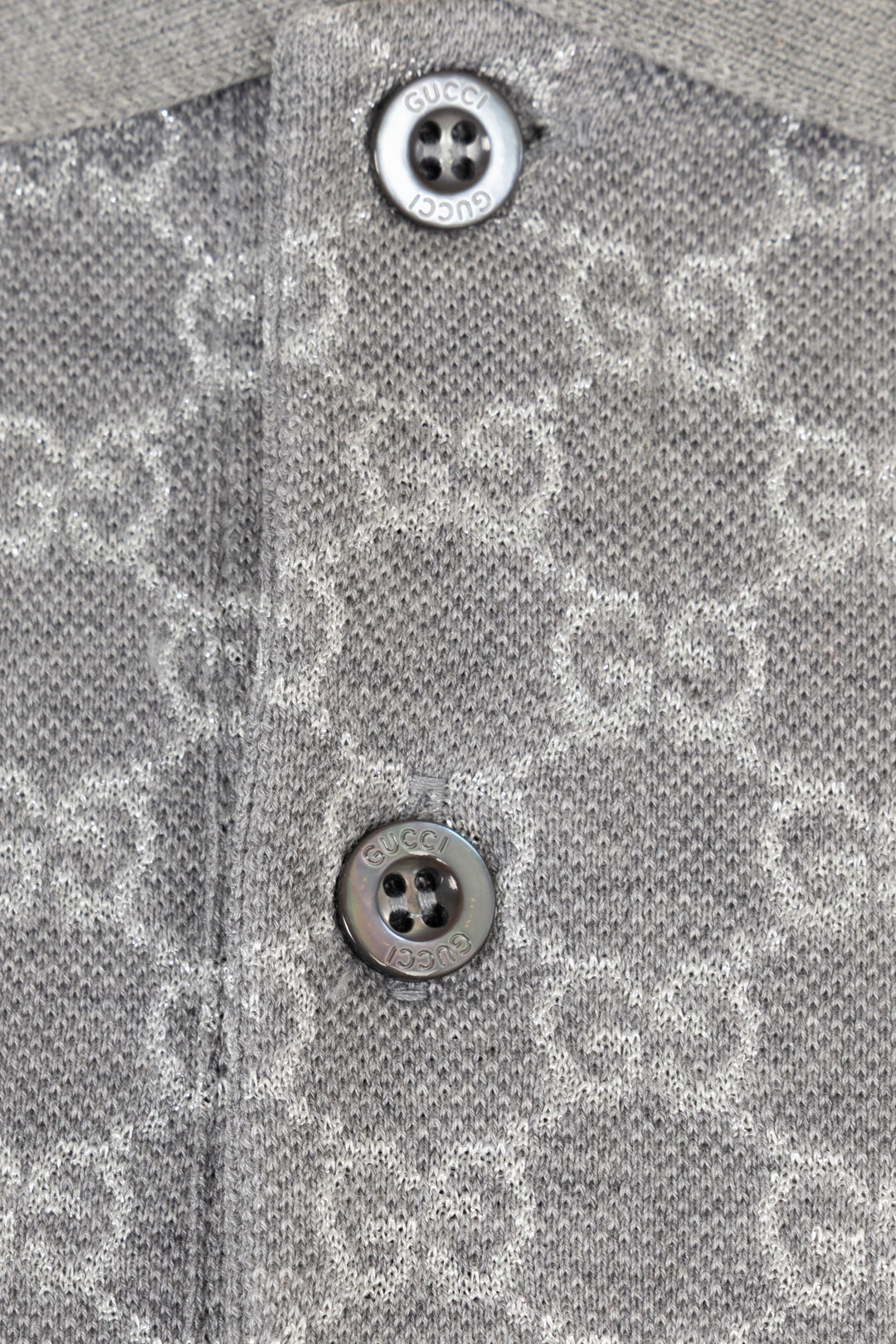 GUCCI Lurex GG Jacquard Cotton Grey
