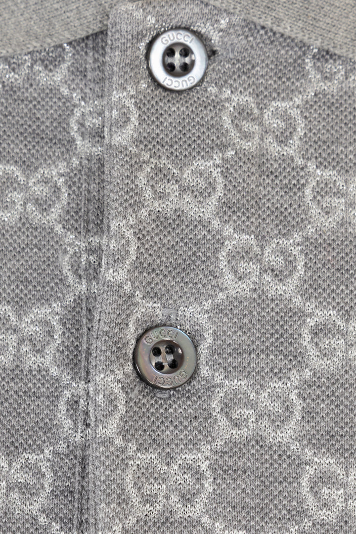 GUCCI Lurex GG Jacquard Cotton Grey