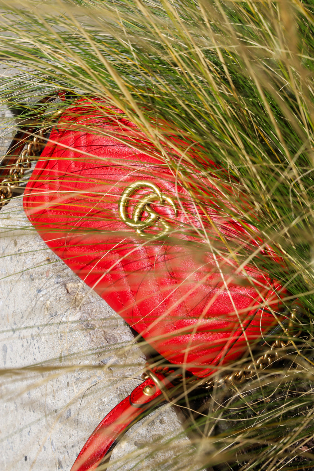 GUCCI Marmont Mini Camera Bag Red