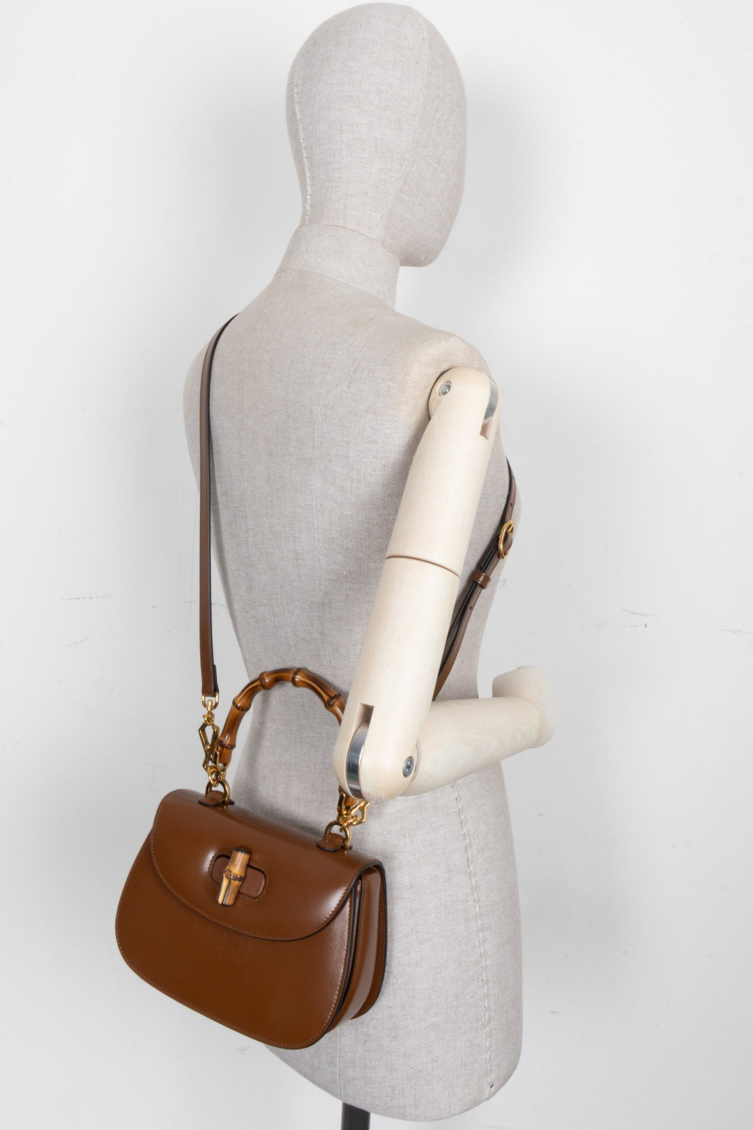 GUCCI Bamboo 1947 Bag Small Brown