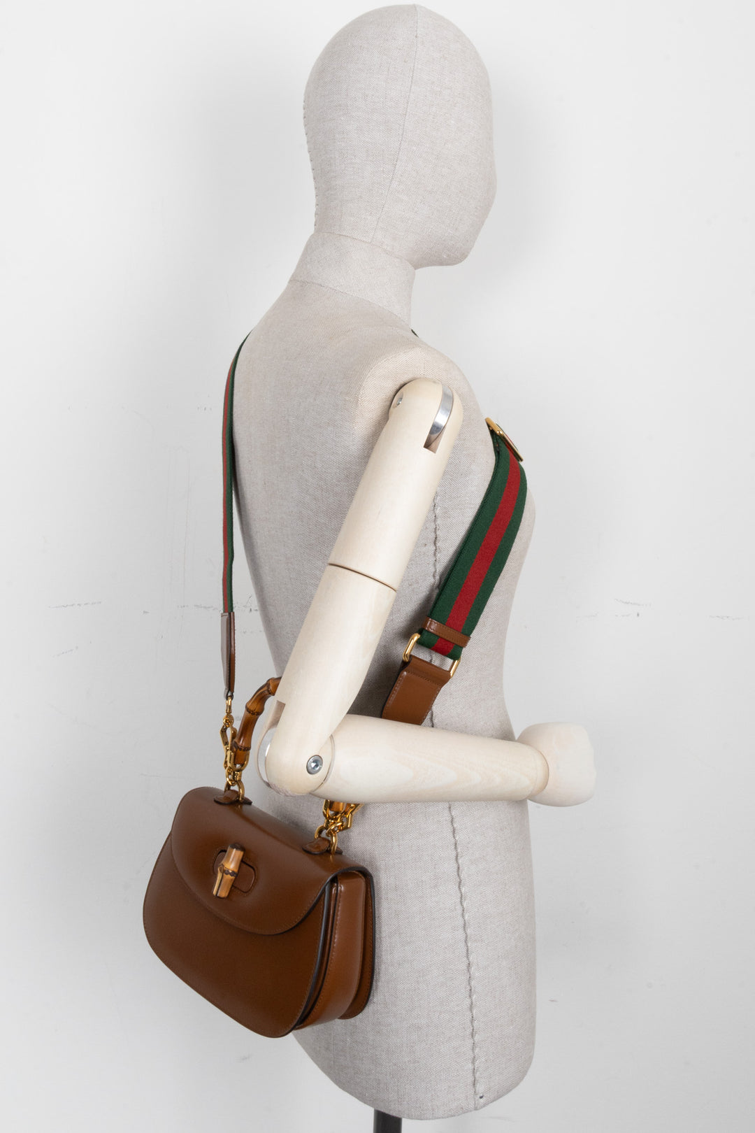 GUCCI Bamboo 1947 Bag Small Brown