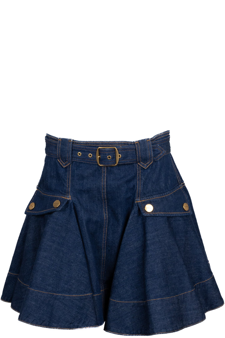 ZIMMERMANN Jupe en jean bleue