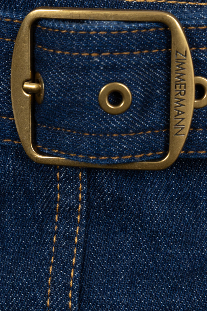 ZIMMERMANN Jupe en jean bleue