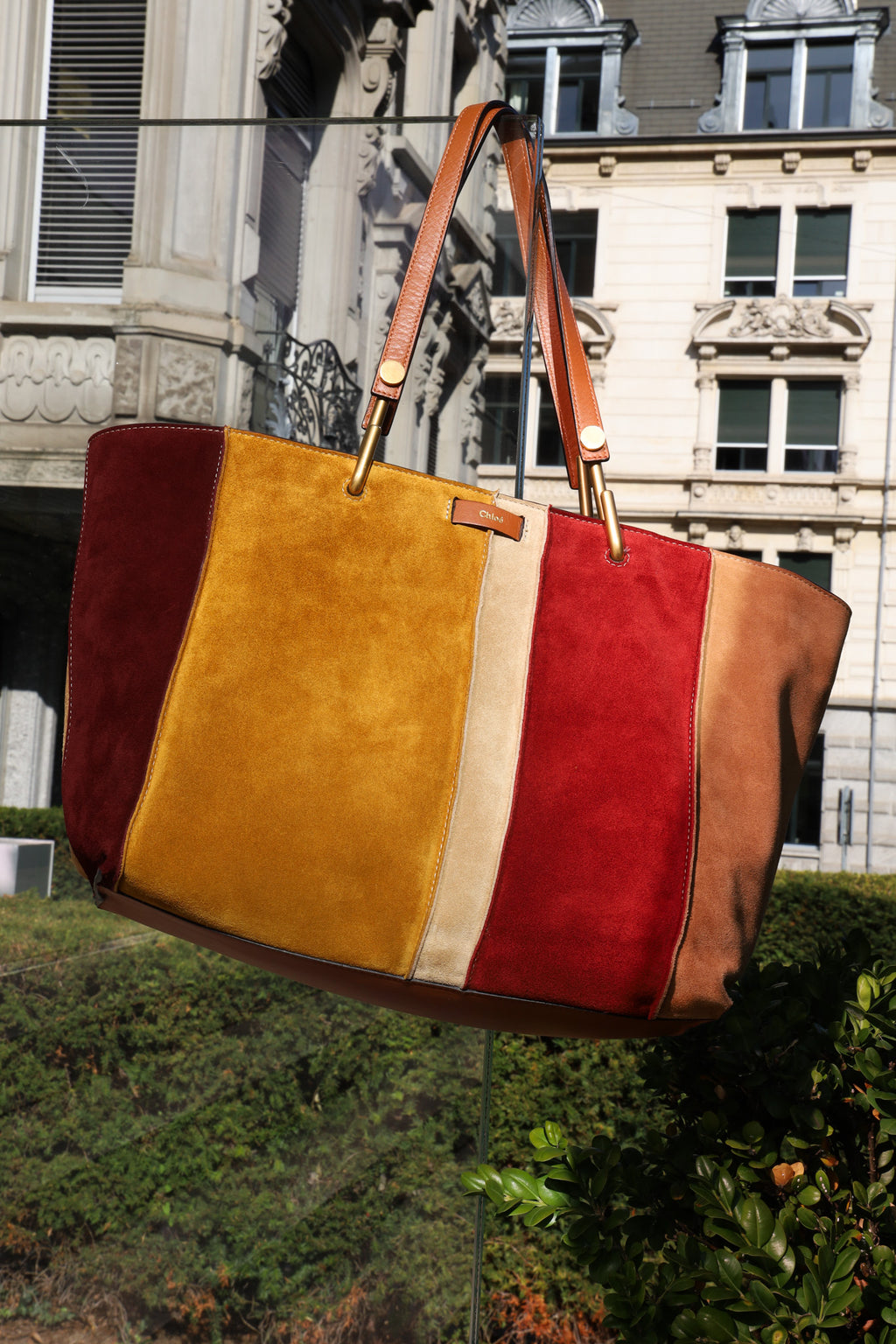 CHLOÉ  Keri Tote Patchwork Suede