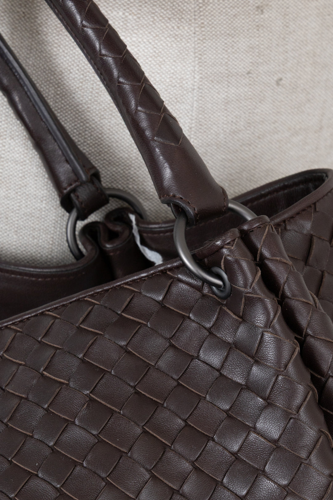 BOTTEGA VENETA Intrecciato Shoulder Bag Brown