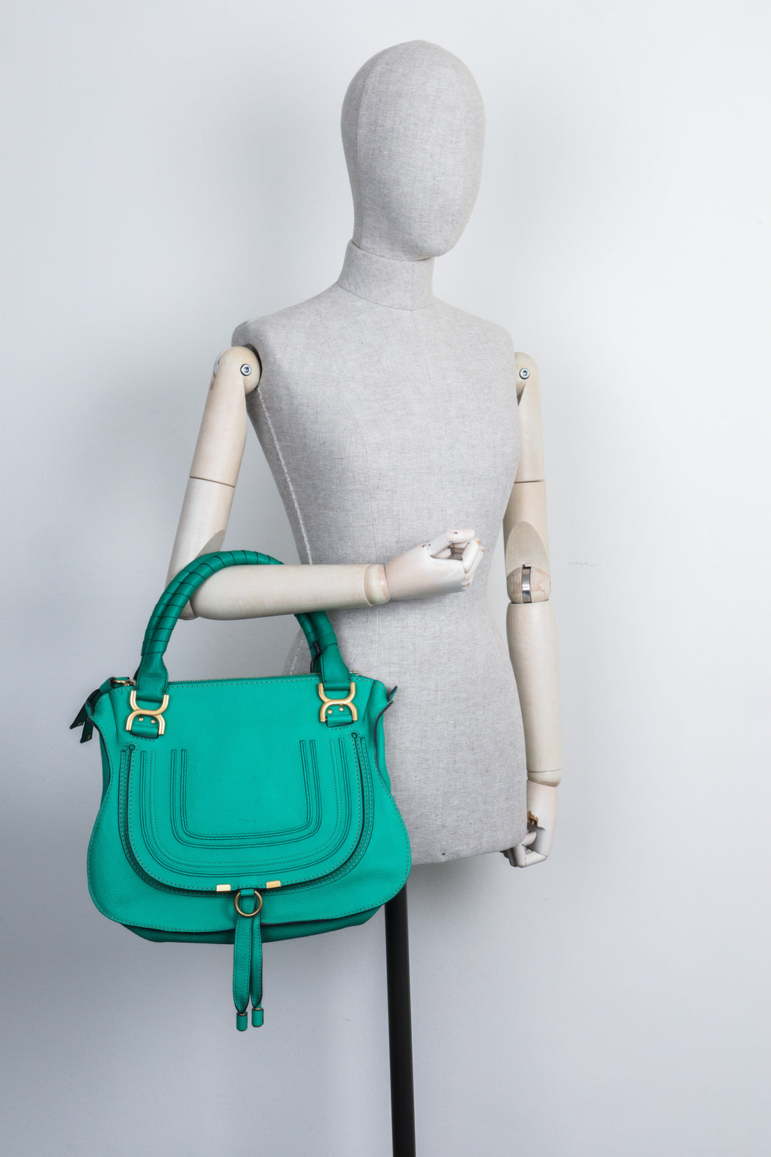 Chloe Marcie Large Teal Chloe Marcie Large Shoulder Bag Laguna