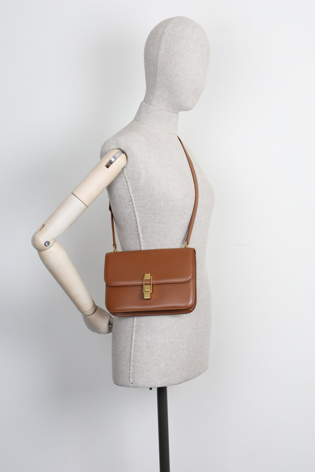 SAINT LAURENT Sac Le Carré Beige Foncé