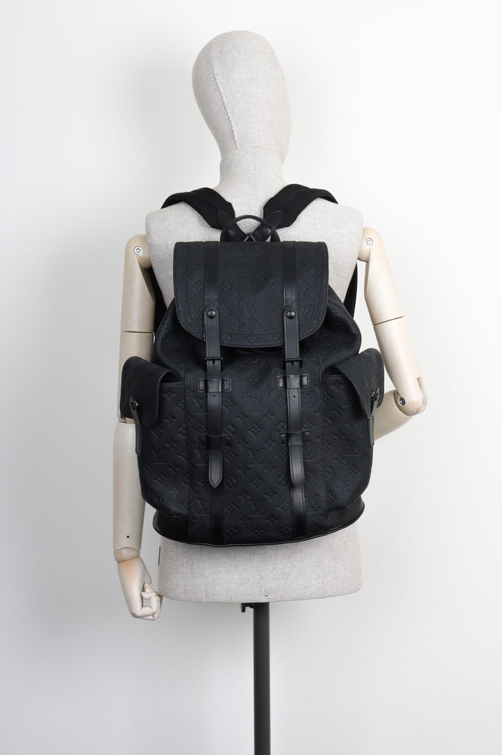 LOUIS VUITTON Christopher MM Backpack Black